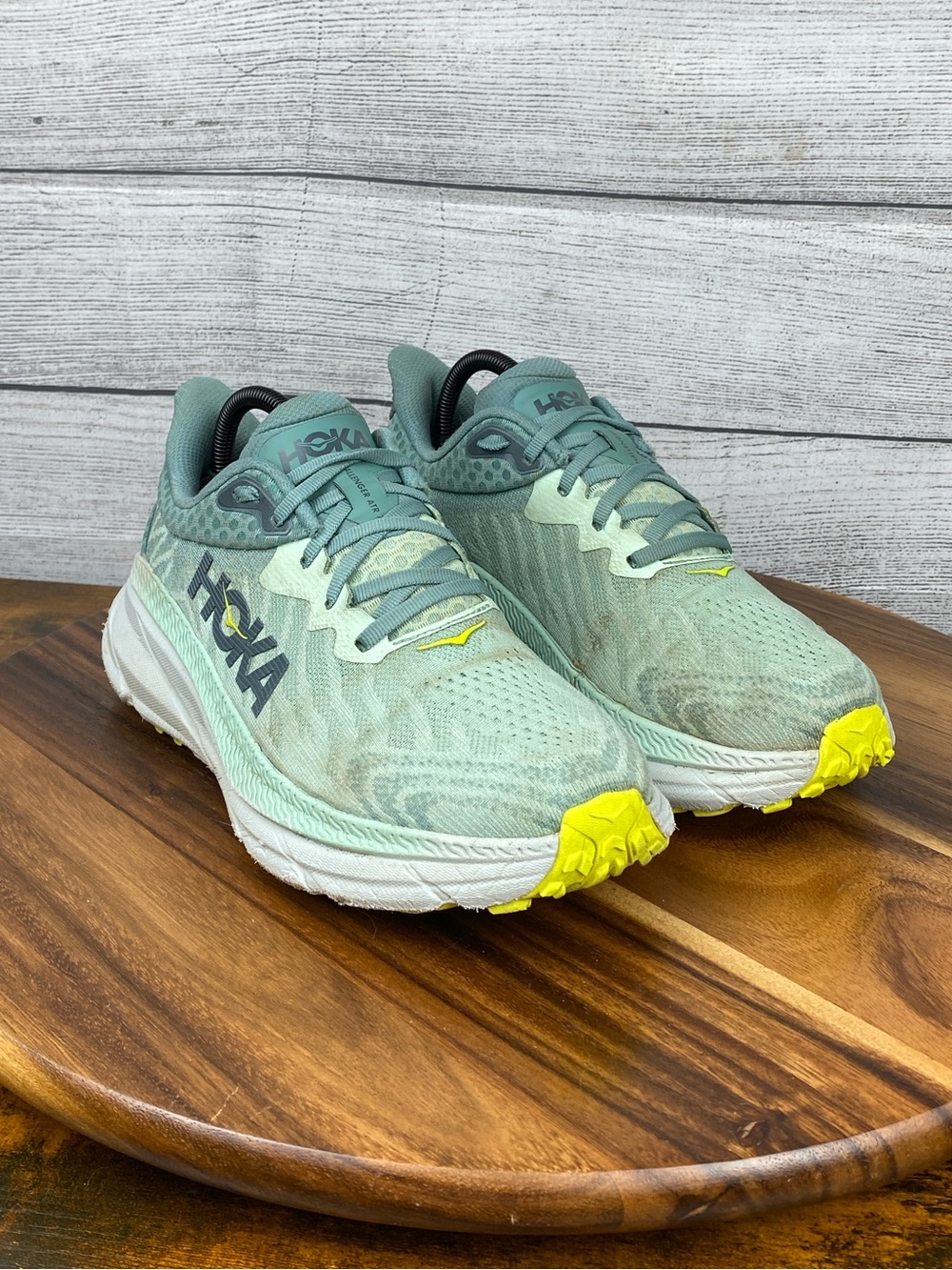 HOKA One One Challenger ATR 7 Wide Mist Green Trail Running Shoe Women’s Size 8 - Picture 3 of 12